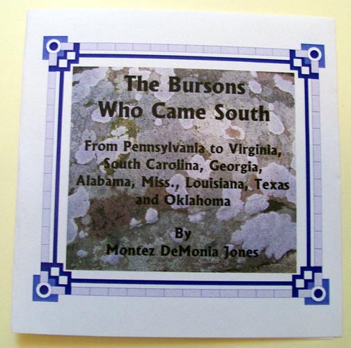 The Bursons Who Came South CD, by Montez DeMonia Jones