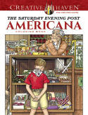 Creative Haven The Saturday Evening Post Americana Coloring Book, rendered by Marty Noble