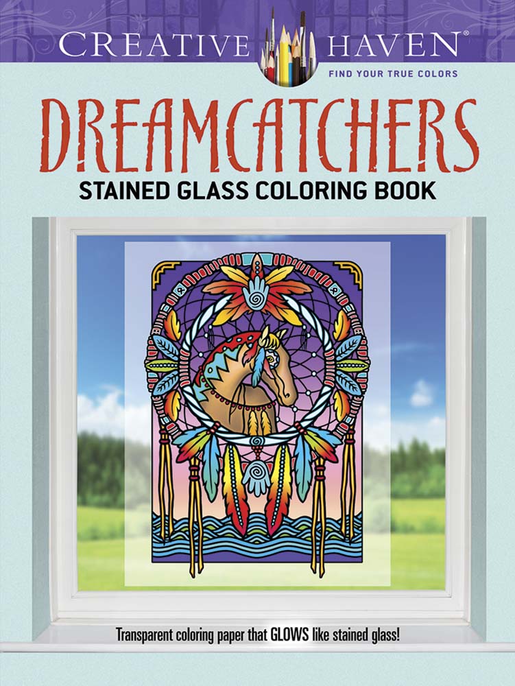 Creative Haven Dreamcatchers Stained Glass Coloring Book