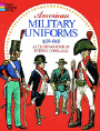 Front cover photo of coloring book - American Military Uniforms 1639-1968
