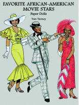 Favorite African-American Movie Stars Paper Dolls, by Tom Tierney, 1997