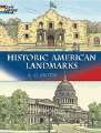 Historic American Landmarks Coloring Book