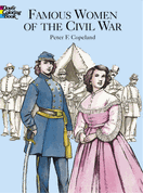 Front cover of coloring book - Famous Women of the Civil War