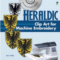 Heraldic Clip Art for Machine Embroidery, by Alan Weller, 2011