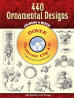 440 Ornamental Designs CD-ROM and Book, by Dover
