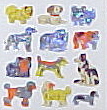 Dog prisim sticker assortment