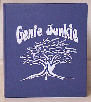 Gregath Custom 3-ring notebook design: Genie Junkie