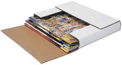 Fold up literature mailers can be used for any books under 3 inches.