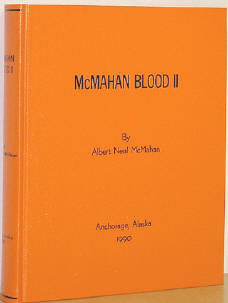 McMahon Blood Orange Buckram and Black Foil - by line imprint.