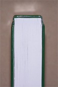 square back hard binding with hard strip spine