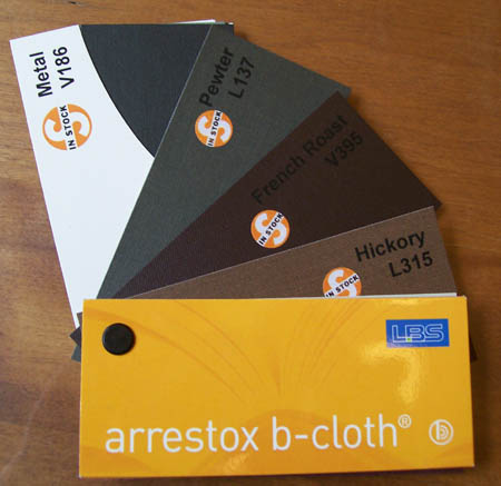 Arrestox-B hard cover material color swatch