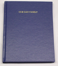 Our Day Family - Standard Buckram Library Overswen Hardbound Book: Cover Shot