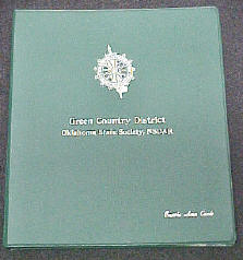 custom 3 ring binder sample - foil imprinted and personalized