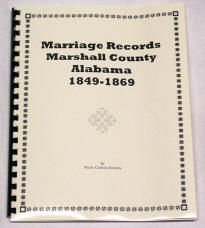 Marriage Records MARSHALL County, Alabama 1849-1869
