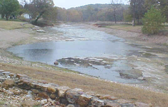 October view of creek near Cave Springs